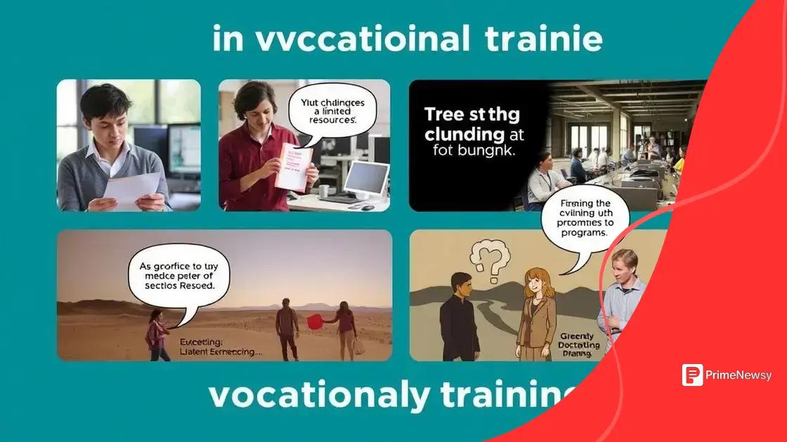Challenges faced in vocational training