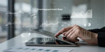 Charts and graphs showing stable unemployment rate at 3.5%