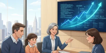 Family reviewing estate planning documents with financial advisor, 2026 tax law implications