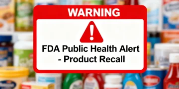 FDA public health alert product recall warning sign
