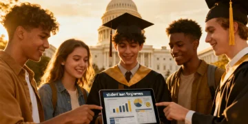 Students reviewing federal student loan forgiveness program updates for 2026