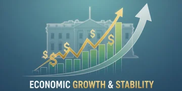 White House 2026 economic outlook chart with upward trends